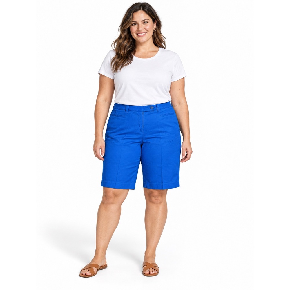NWT Counterparts Royal Blue Slimming Sensations Tummy Control Shorts Size 14